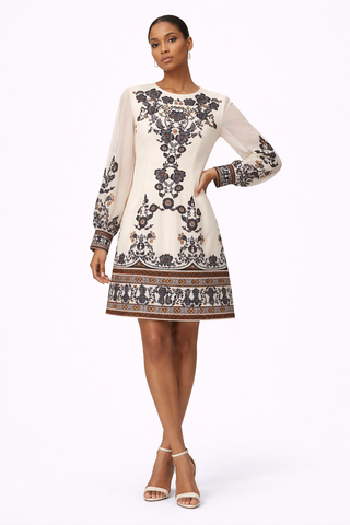 Symmetric Garden Mini Dress
