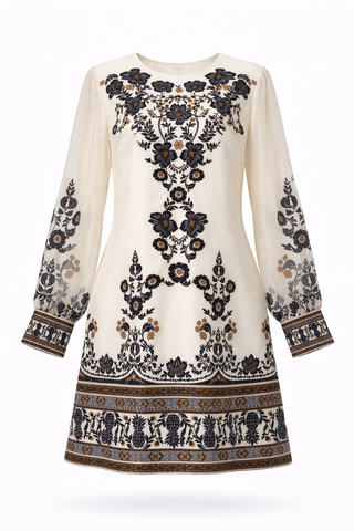 Symmetric Garden Mini Dress