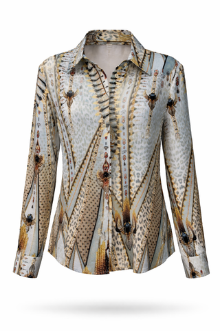 Silk Gemstones Blouse