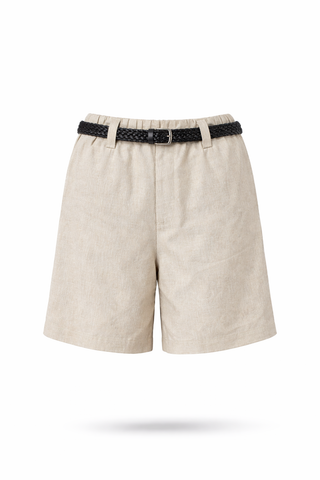 Khaki Linen Coordinated Set