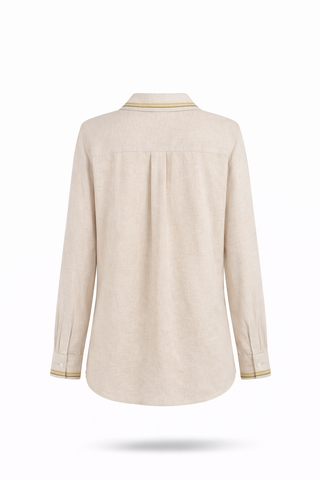 Khaki Linen Coordinated Set