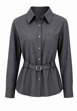 Belted Tailored Wide-Leg Set