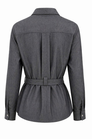 Belted Tailored Wide-Leg Set