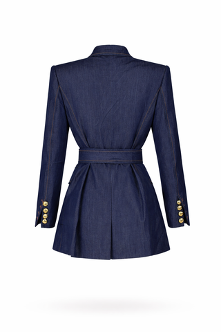 Blue Denim Blazer Jacket