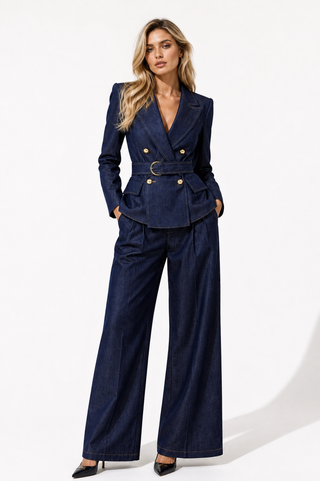 Blue Denim Blazer Jacket