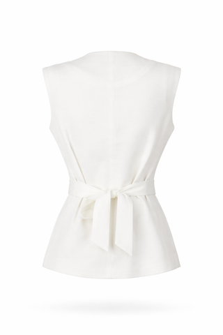 White Linen Coordinated Set