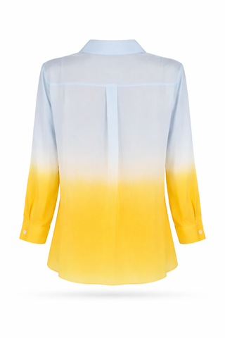 Blue Linen Long-Sleeve Shirt