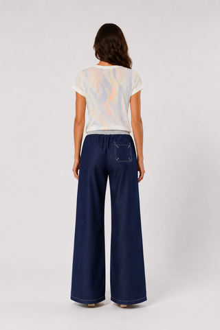Multi Watercolour Cap Sleeve Top